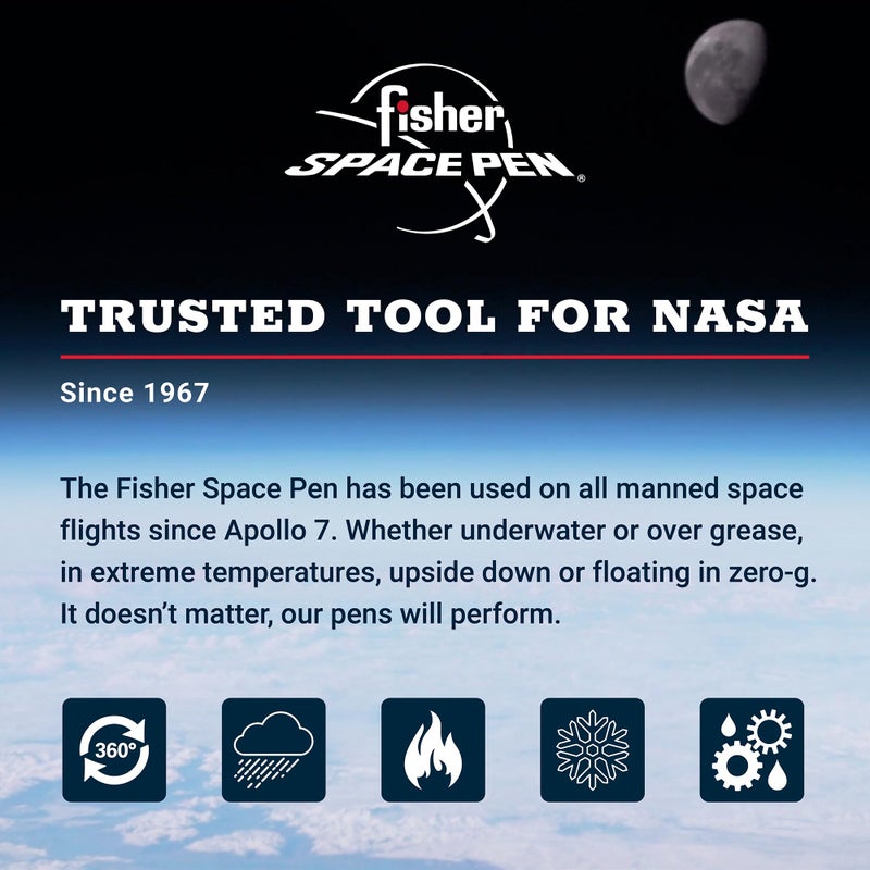 Fisher Space Pen Supernova Rainbow Titanium Nitride Bullet Pen, Ballpoint, Black Ink, Gift Box - Image 4